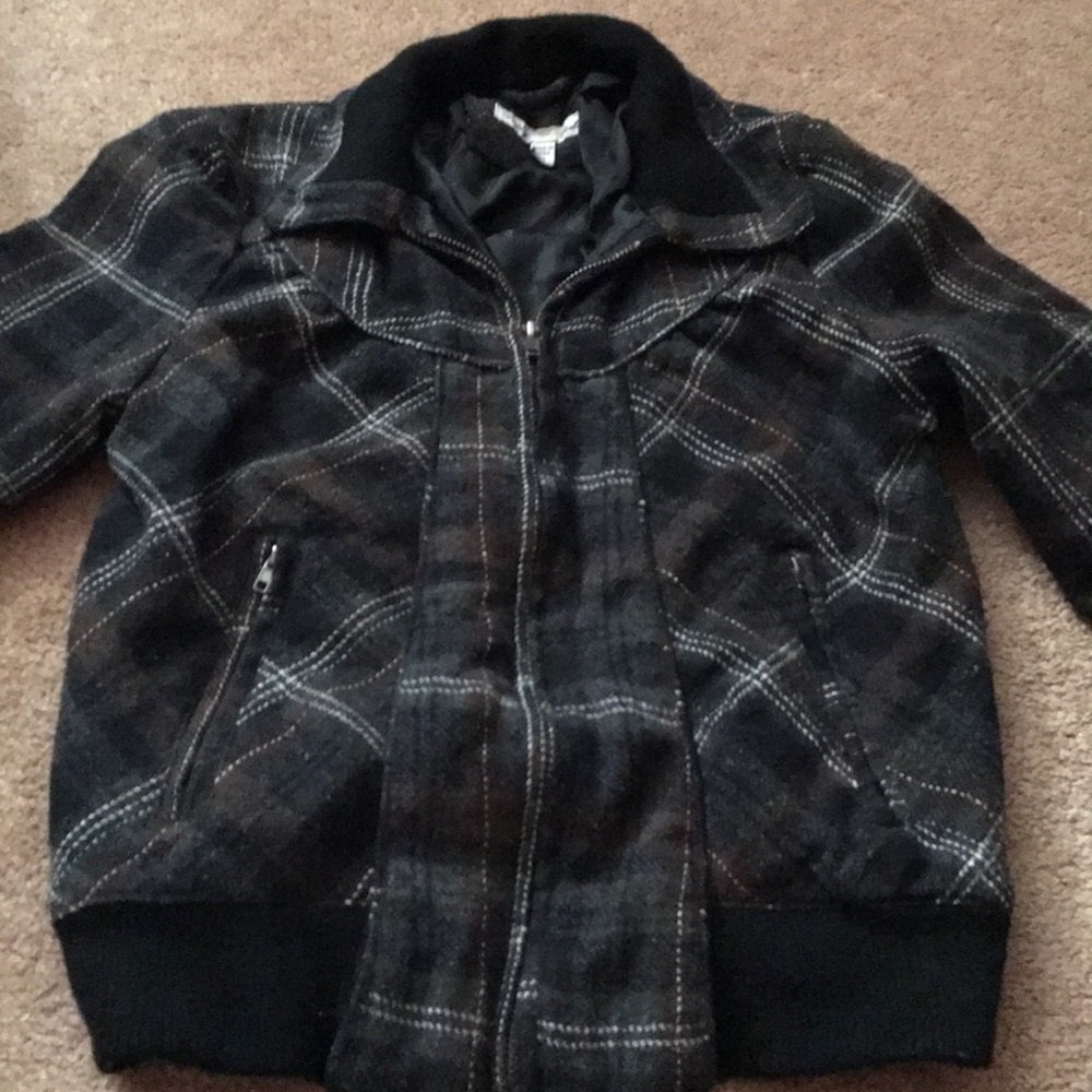 Pretty Girl Plaid Jacket Size M